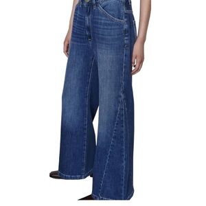 Frame Denim Le Baggy Palazzo Wide Leg High Rise Jeans 28 Relaxed Flare